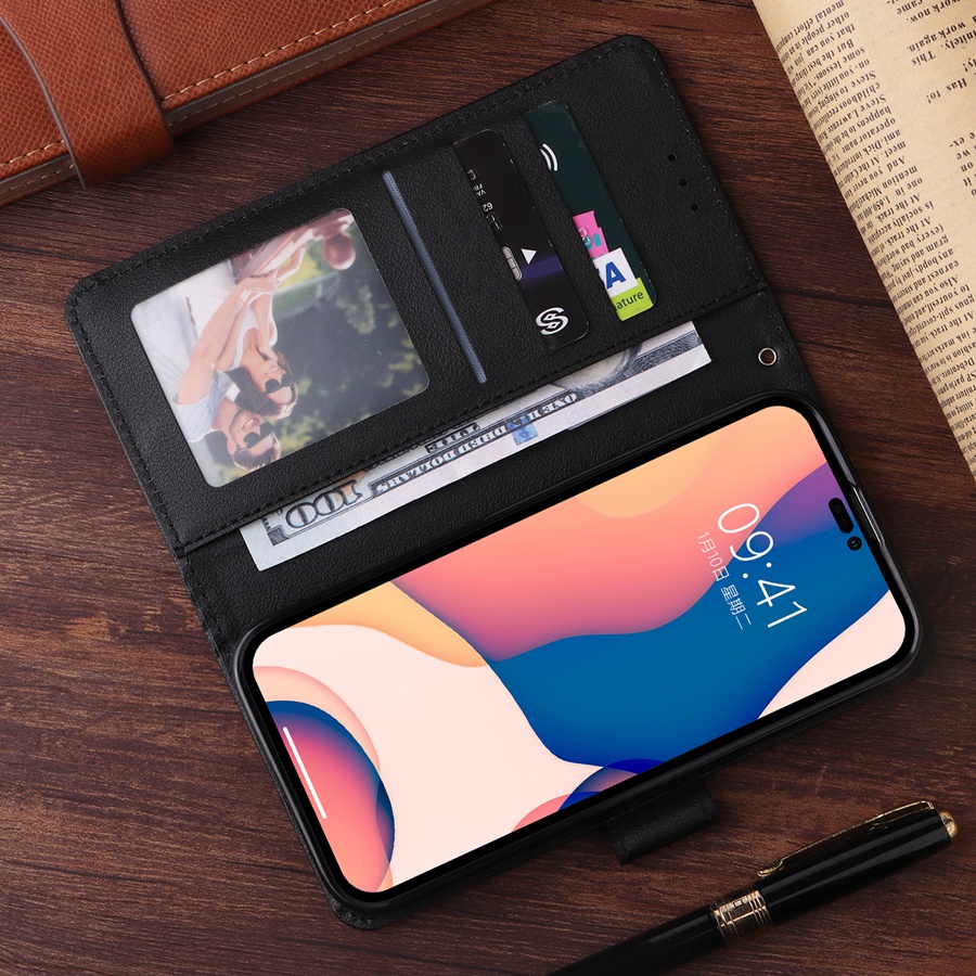 GROSIR  TIPE VIVO &amp; XIAOMI  FLIP WALLET KULIT  CEK DI DESKRIPSI KUALITAS SUPER BAGUS