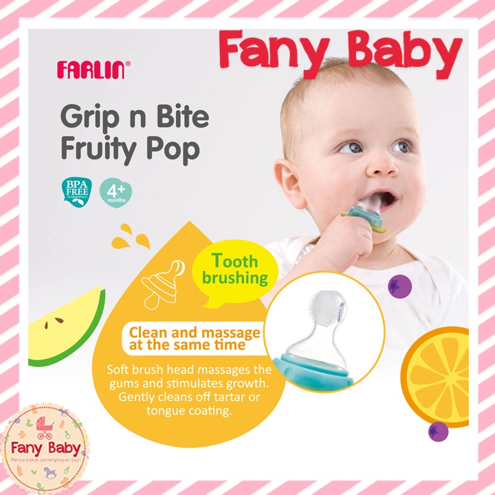 FARLIN GRIP N BITE LOLLIPOPS BABY ORAL SET STAGE 3 [ KLIN-POP ]
