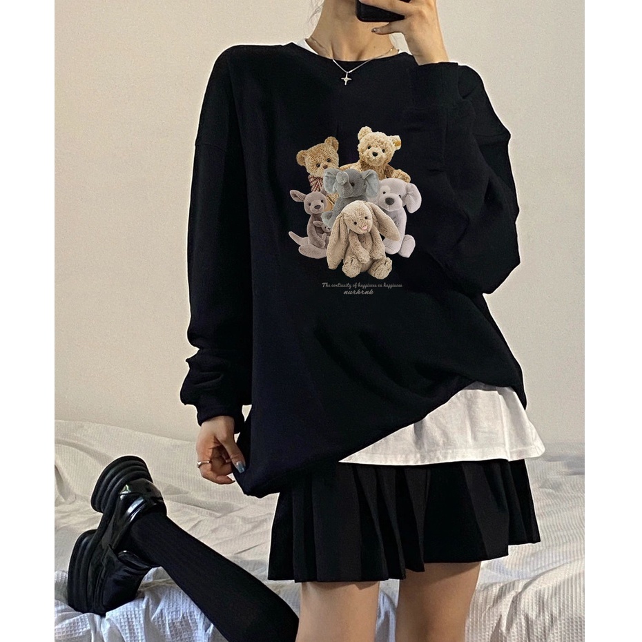 Sweater many dolls kaos oversize baju korean style wanita ootd A0384