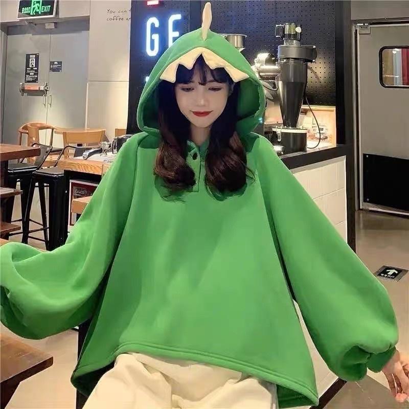 DINOS CUTE HOODIE SWEATER OVERSIZE