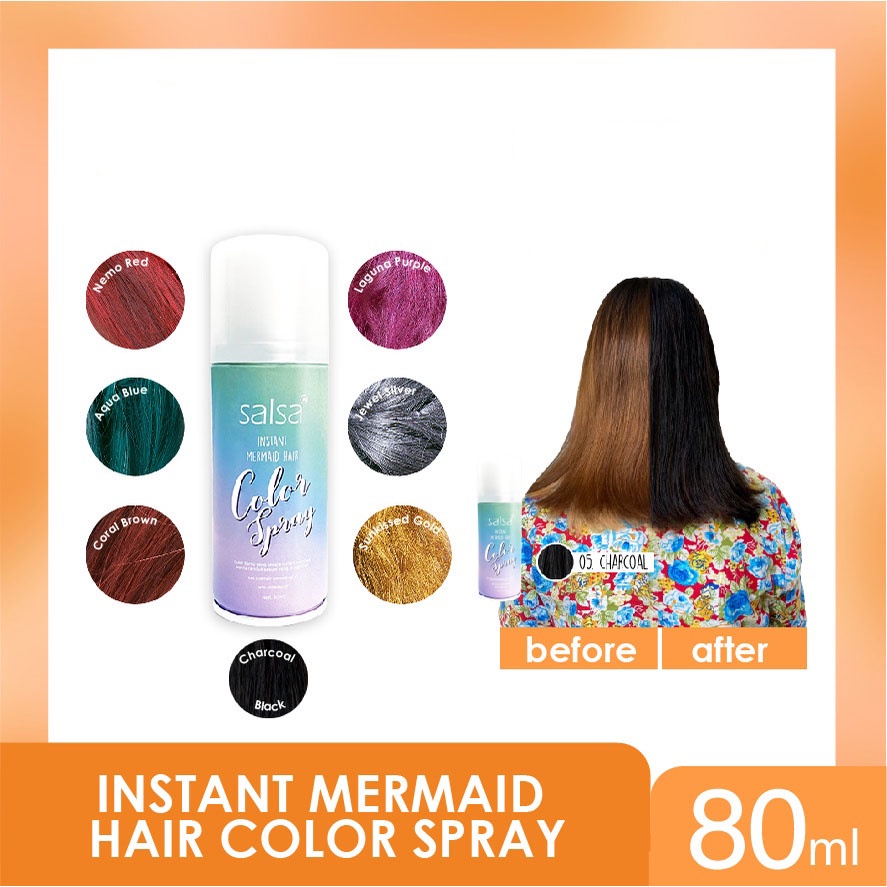 SALSA INSTANT MERMAID HAIR COLOUR SPRAY 80ML -NJ