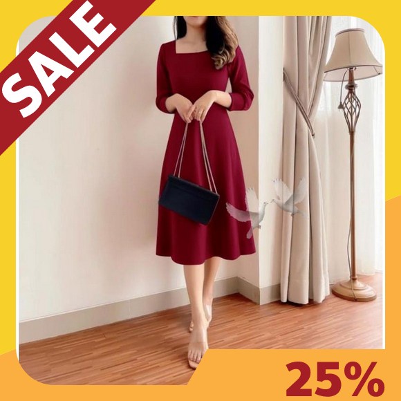 Ada Jumbo Belva Dress Model Terbaru Kekinian 2022 Gaun Gereja Natal Seragam Pesta Party Kondangan Br