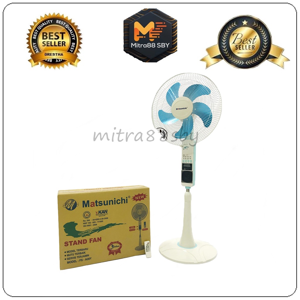 Mitra88sby Kipas Angin Berdiri MATSUNICHI Stand Fan Remote Control FS328-A28Y 16 Inch