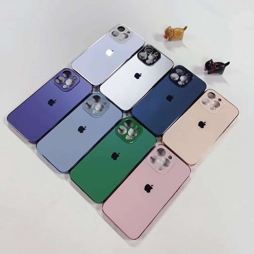 PROTECTIVE LUXURY CASE IPHONE 14 PROMAX 14 MAX / PLUS 13 PROMAX 13 12 PRO 12 11 11 PROMAX HIGH QUALITY CHROME + MATTE CHROME