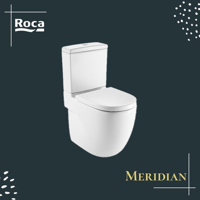 ROCA Closet Duduk Meridian + Multiclean Easy - WHITE