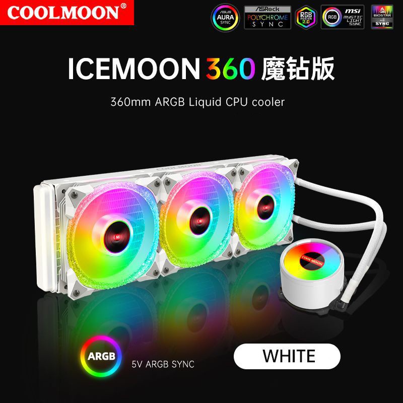 ICEMOON CPU Fan Cooling RGB / HSF Cooler RGB All in One