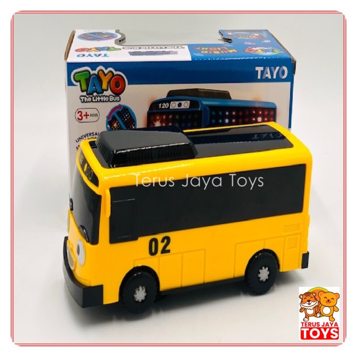 terusjayatoys mainan bus tayo elektrik - little bus tayo besar