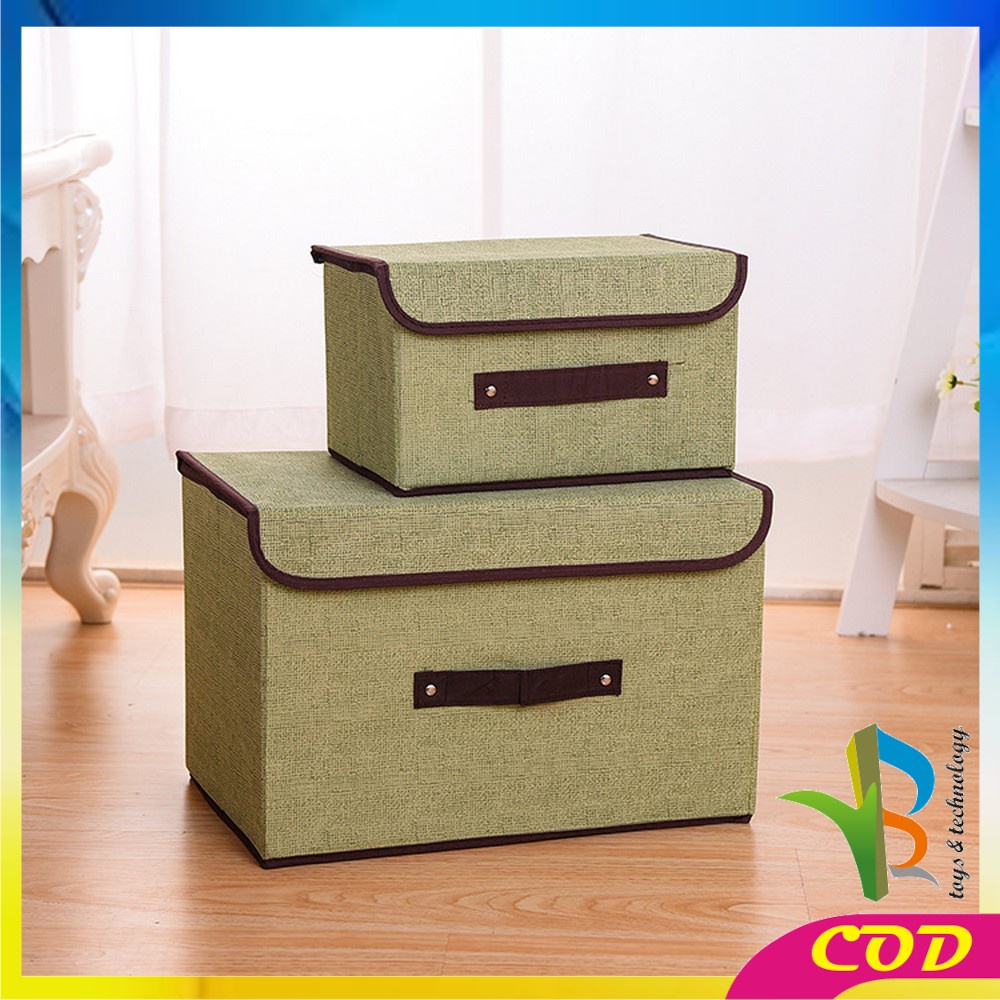 RB-C484 Storage Box 2in1 / Tempat Penyimpanan Serbaguna / Box Organizer Baju Kotak Mainan Anak Portable