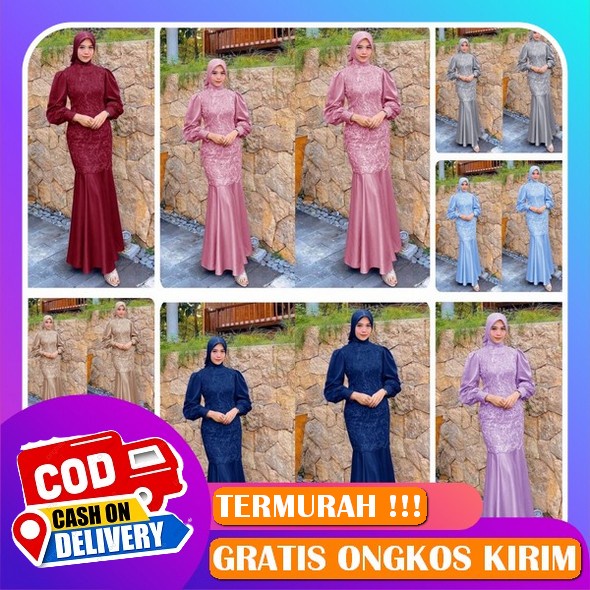 [Terbaru] Dress Saulin Store Gamis Twill Uniqlo Ori Saulin 2023 Gamis Wanita Terbaru Baju Lebaran Ke