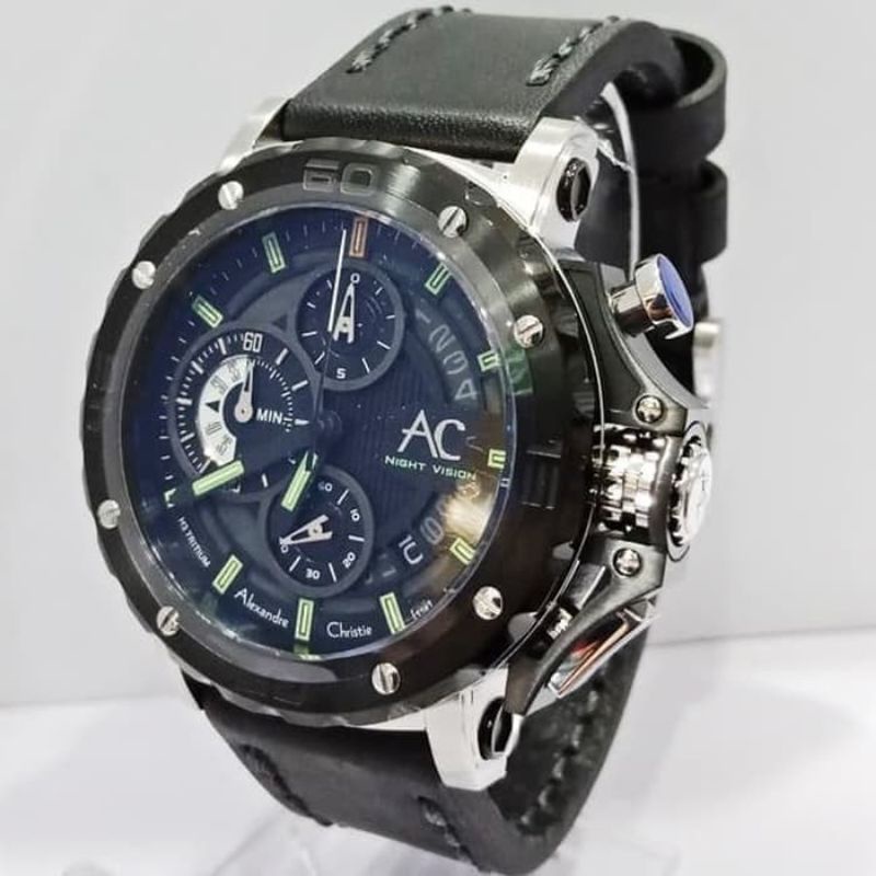 ALEXANDRE CHRISTIE 9201 MCLTBBA JAM TANGAN NIGHT VISION ORIGINAL RESMI