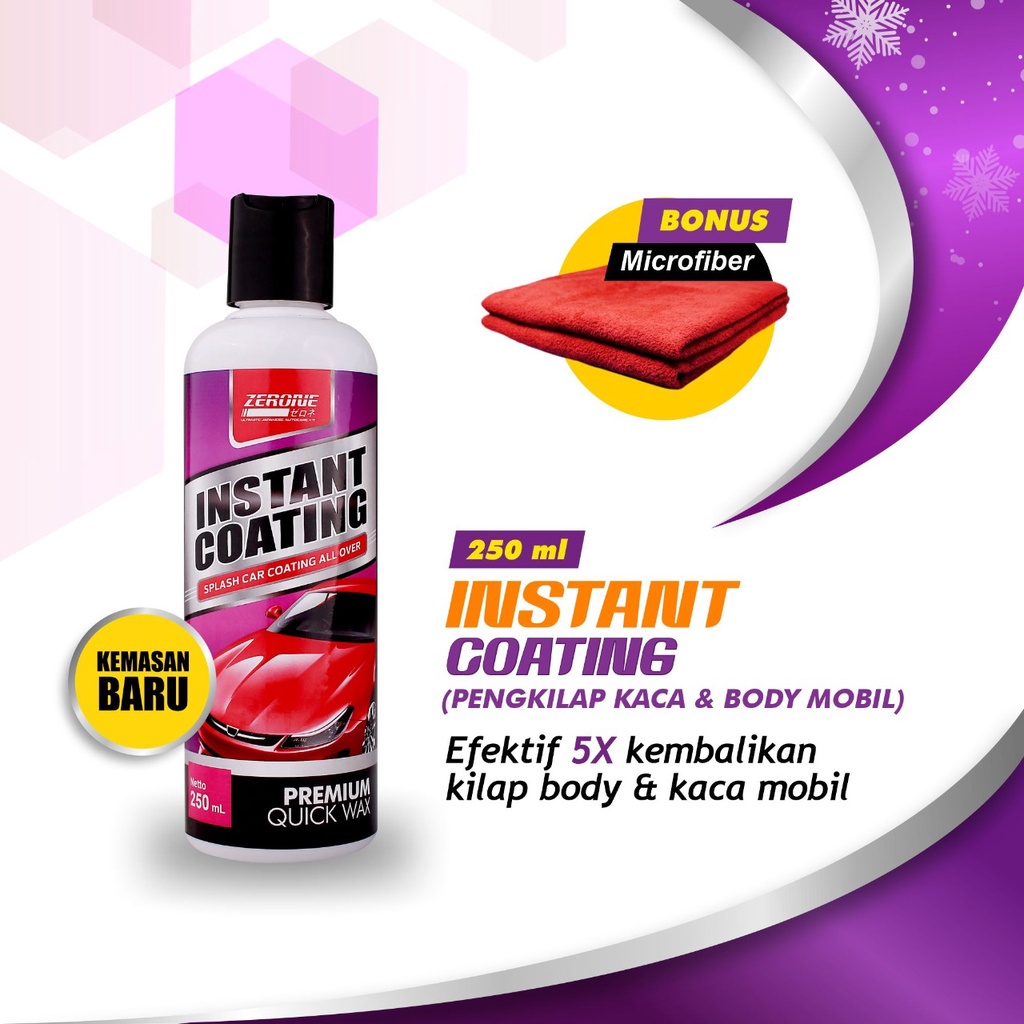 Mobil Pengkilap Pengkilat Instant Coating Efek Daun Talas Mobil 250 ML