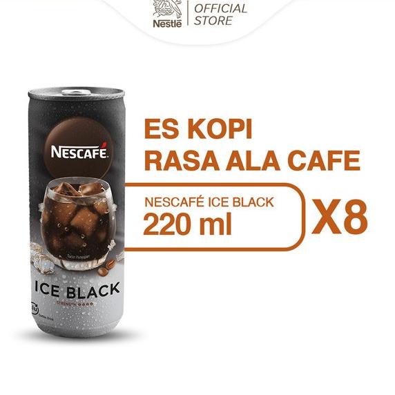 

NESCAFE Kopi Minuman Kaleng Rasa Ice Black 220mlx8pcs