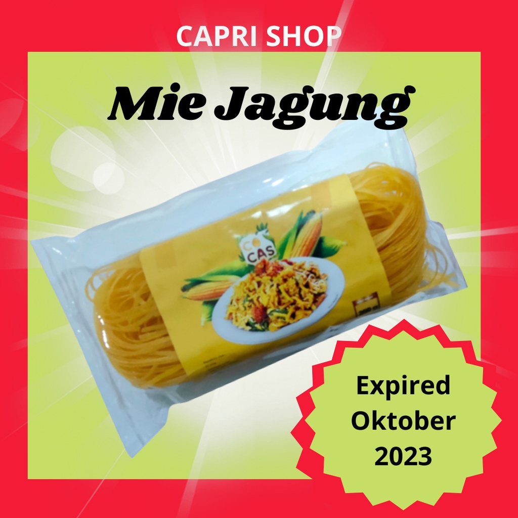 MIE KERING JAGUNG 200 gram COCAS cara sehat makan mie