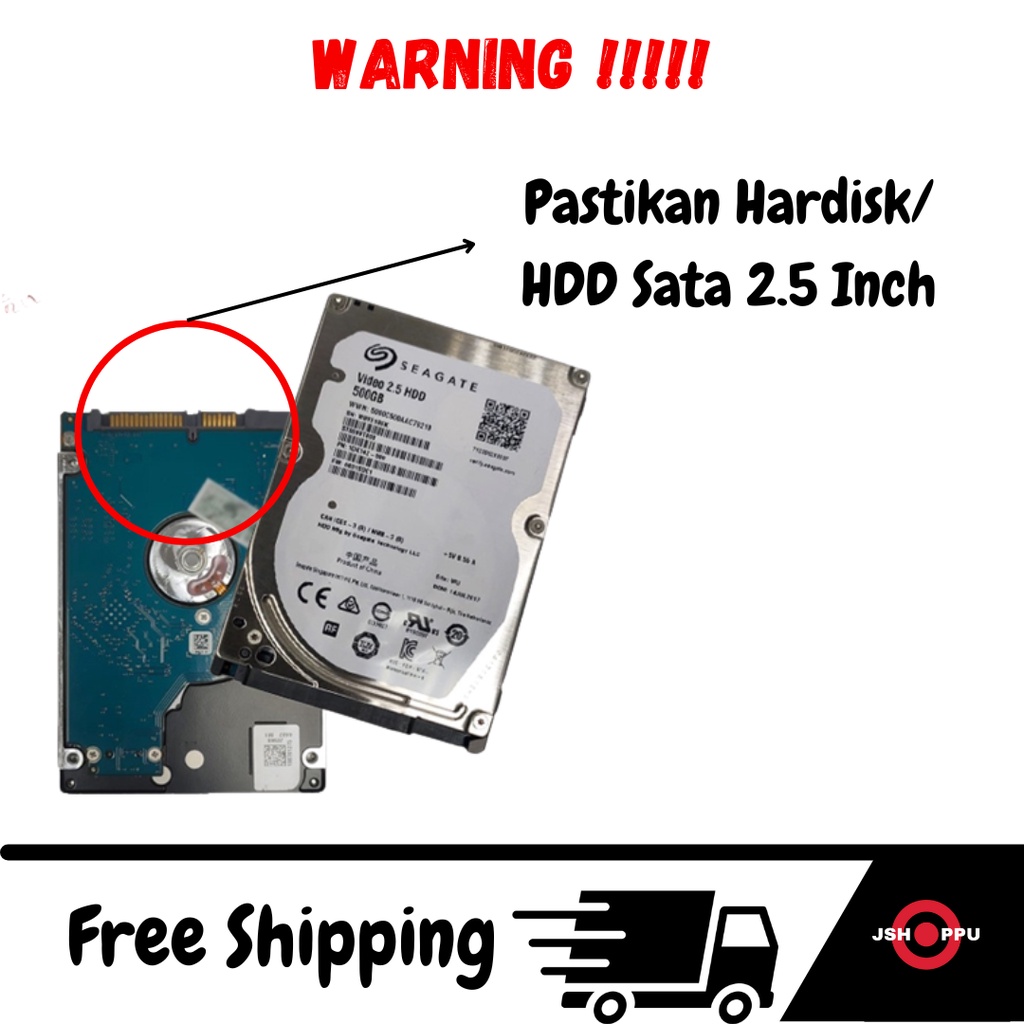 Casing HDD Enclosure Hardisk 2.5 Inch Eksternal Sata External Cangkang USB 2.0 Hdd Laptop PS2 PS3 WII