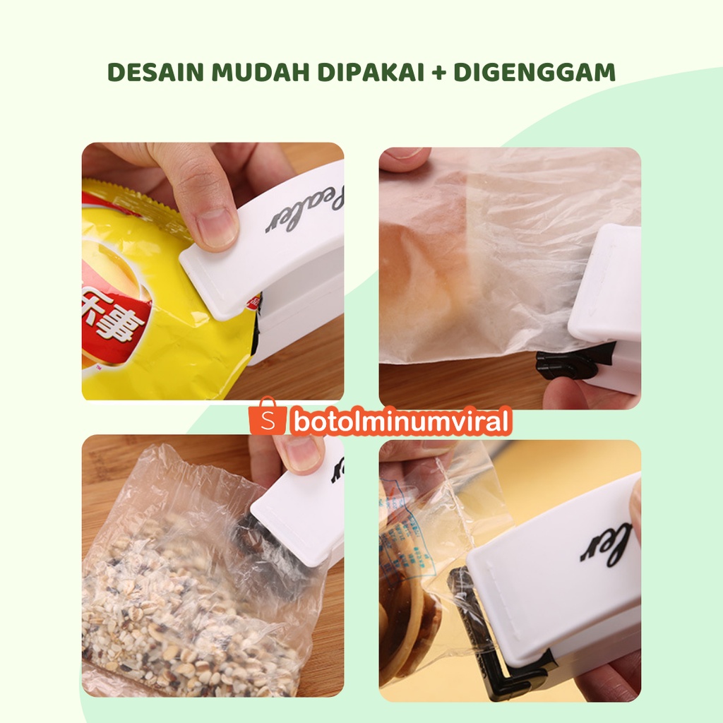 Alat Perekat Plastik Snack Elektrik Mini Hand Heat Sealer Premium