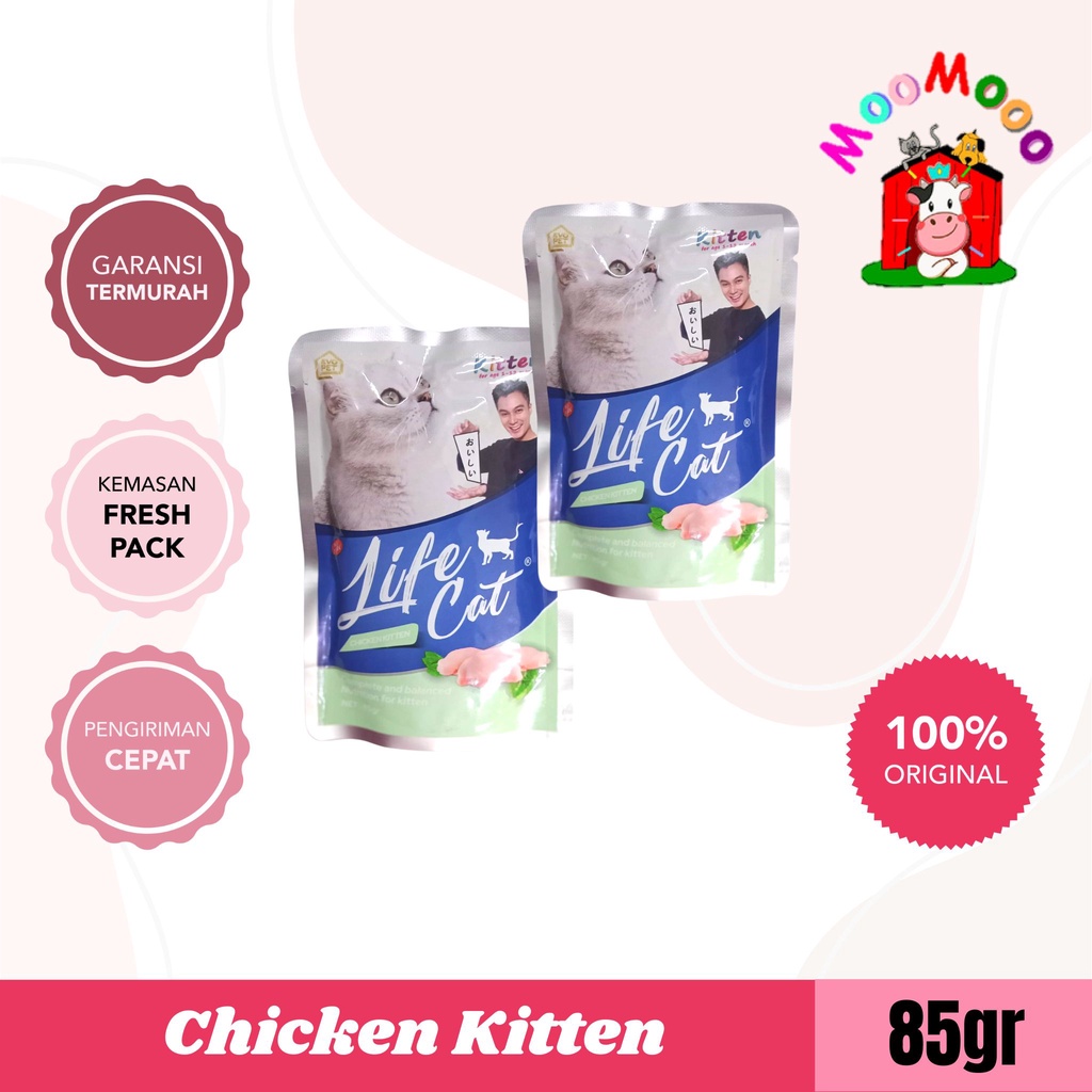 Makanan Kucing Life Cat 85gr All Varian - Lifecat Sachet