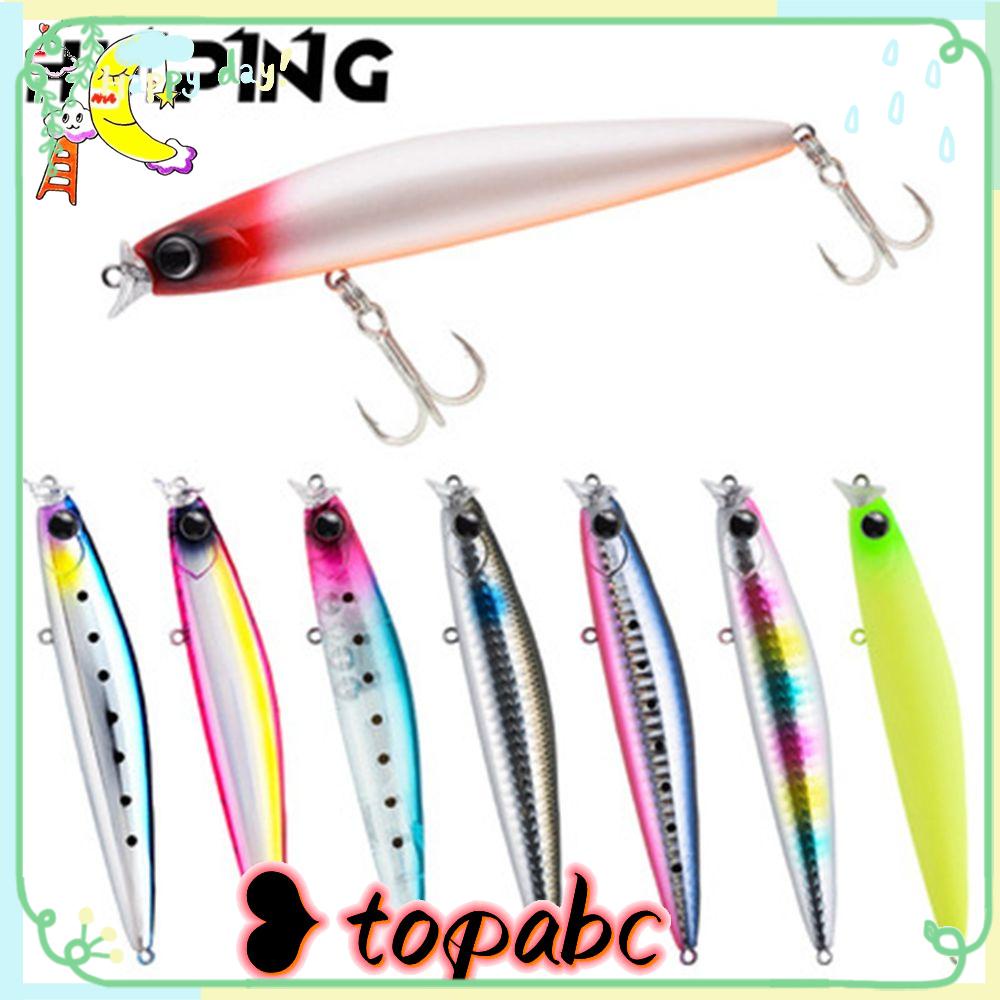 Top Mengambang Ikan Kecil Umpan Multicolor Tackle Bermanfaat Musim Dingin Memancing Umpan Casting Panjang