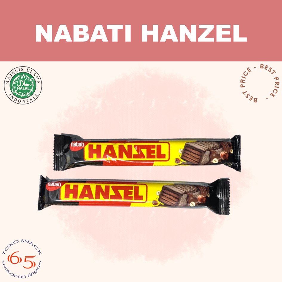 nabati Hanzel 12. wafer coklat huzelnut. BOX