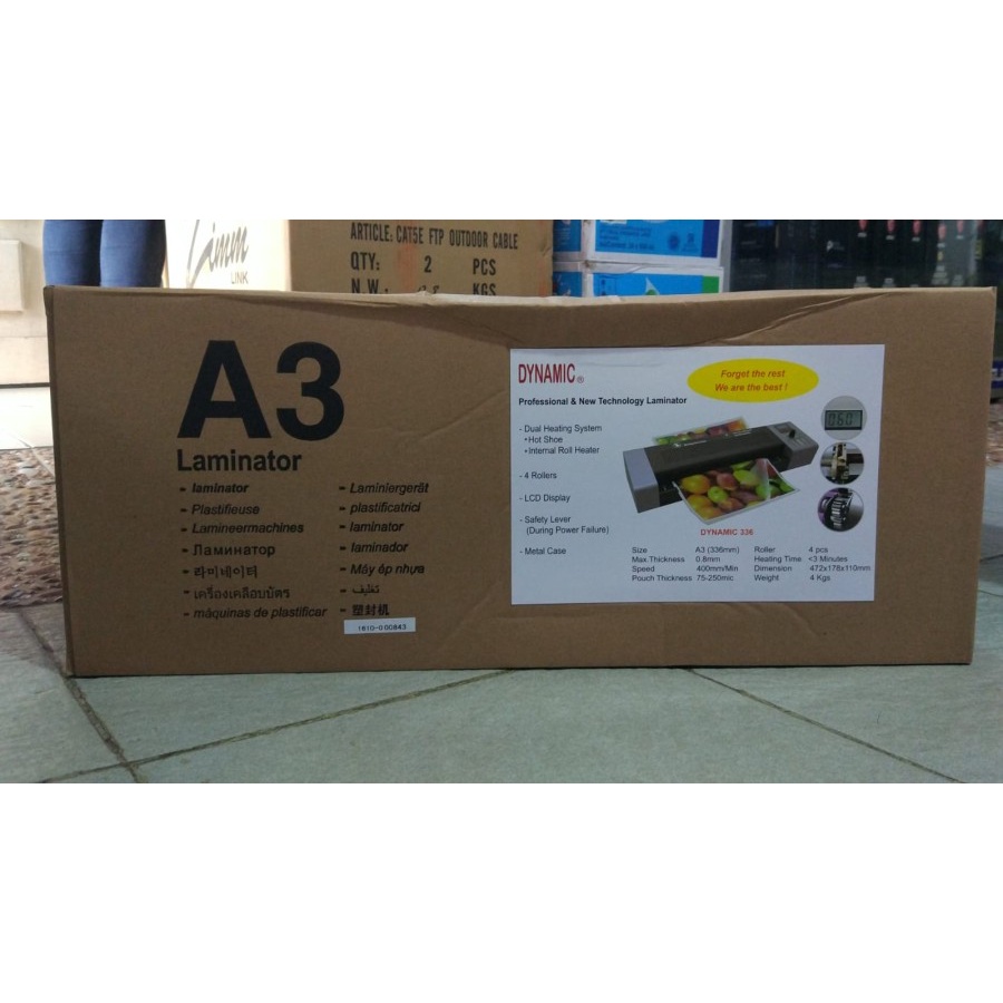 

LAMINATING DYNAMIC 336 A3