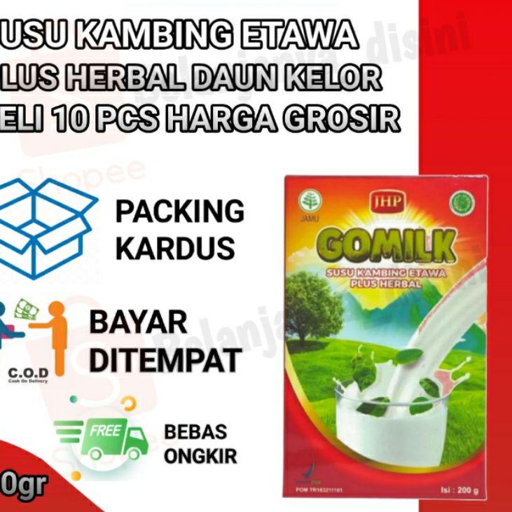 

Terlaris Susu kambing etawa original susu hebal daun kelor gomilk 200gr