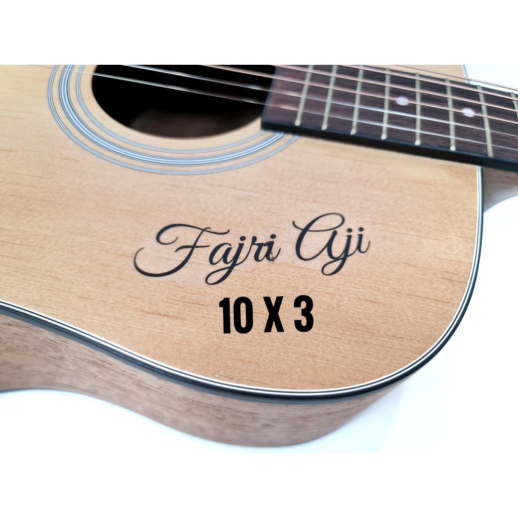 CUSTOM NAMA Untuk GITAR / BASS / BIOLA / UKULELE