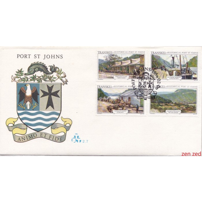 

A684 Prangko Transkei FDC 1986 Port St. Johns 1 Pcs
