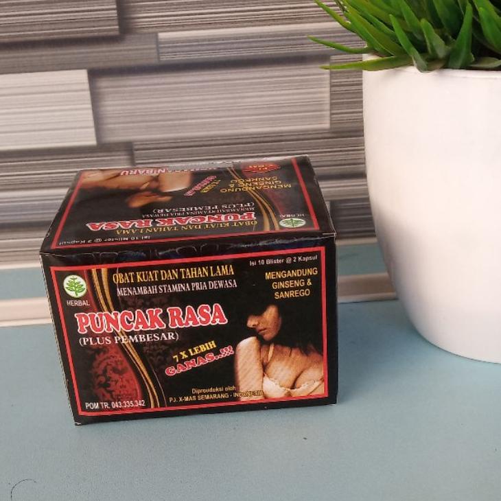 ¤ PUNCAK RASA Obat Kuat Obat Tahan Lama Stamina Pria Dewasa (1Blister Isi 2 Kapsul) ☐