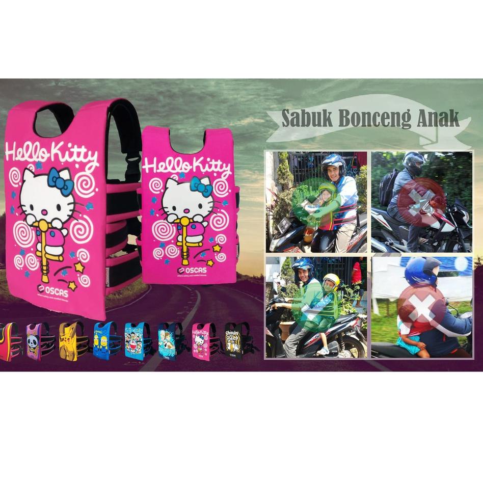 Dapatkan Buruan Sabuk Bonceng Anak, Sabuk Bonceng Motor, Sabuk Bonceng Anak Motif Hello Kitty