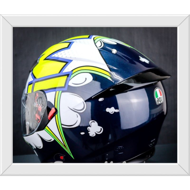 *Sold Out* Helm AgV K3 SV Bubble / Blue White Yellow.