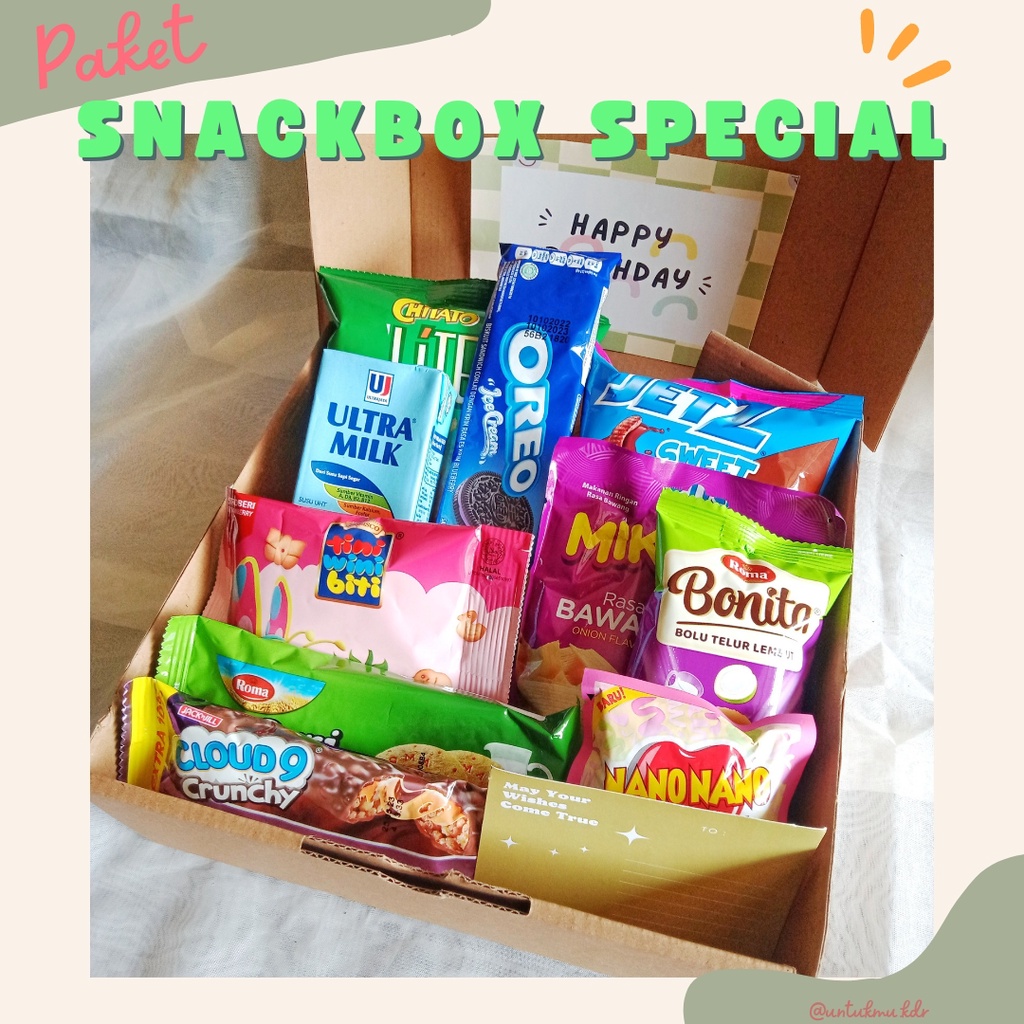 

SIAP DIKIRIM Giftbox Snacbox Murah
