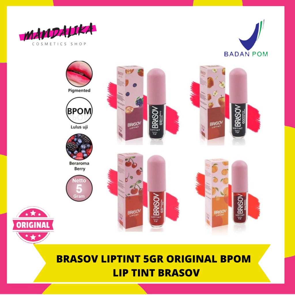 BRASOV LIPTINT 5GR ORIGINAL BPOM - LIP TINT BRASOV