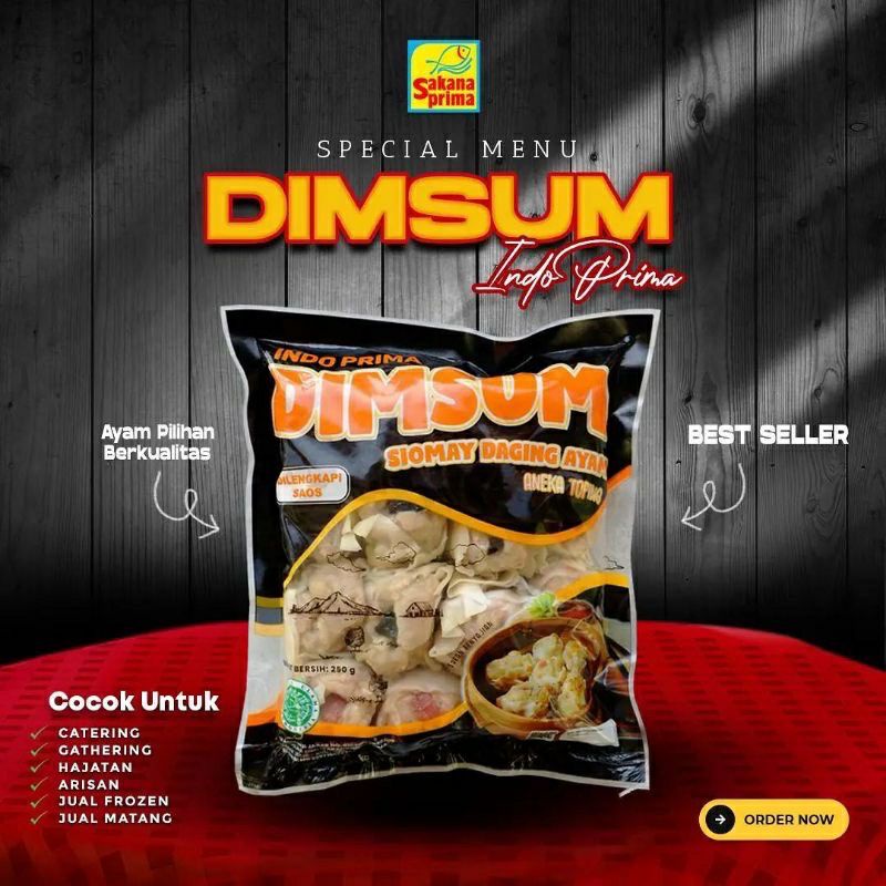 

Dimsum Ayam Mini isi 15 pcs topping mix 3 rasa/ Dimsum Ayam Mini Sakana