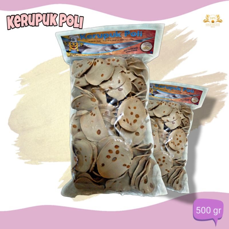 

KERUPUK POLI 500gr/Kerupuk Tempe khas Sumenep Madura 100%