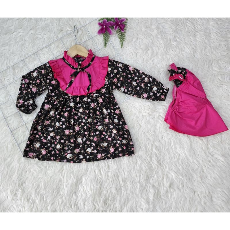 gamis bayi perempuan Set Gamis + hijab Baby girl