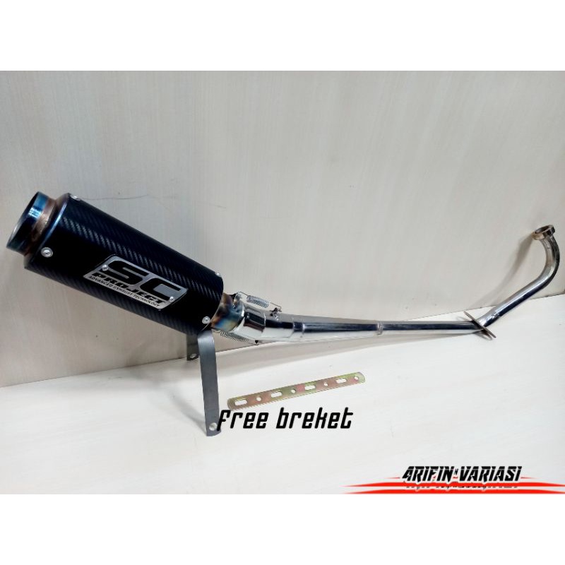 knalpot racing SC PROJECT full sytem type jupiter mx old satria fu dll