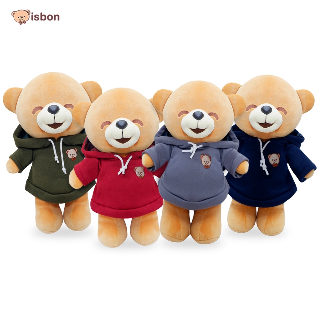 Boneka Beruang Bear Boney Hoodie Polos Bahan Premium Cocok Untuk Mainan Anak By Istana Boneka