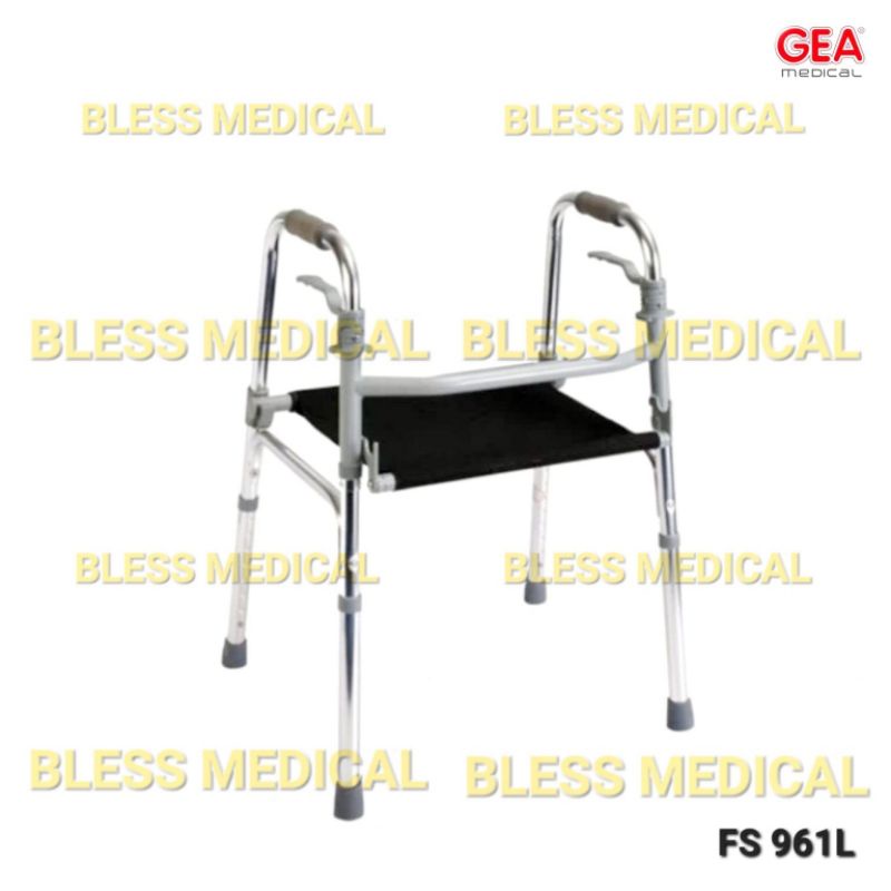 GEA Walker Duduk FS-961/Tongkat Kaki 4/Alat Bantu Jalan Manula/Terapi