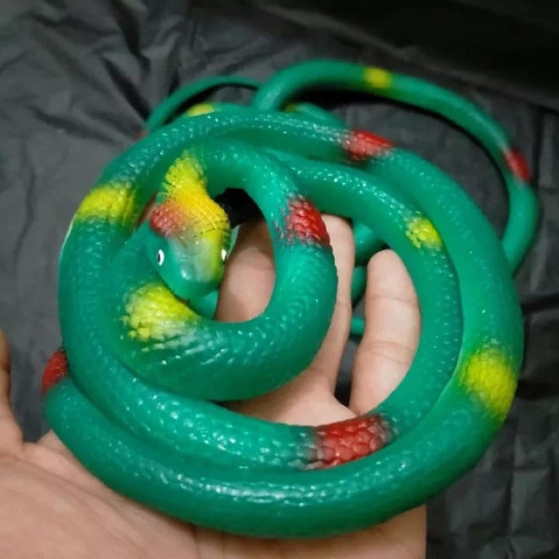 KLC MAINAN ULAR PALSU KARET UKURAN BESAR DAN PANJANG ULAR MAINAN MIRIP ASLI