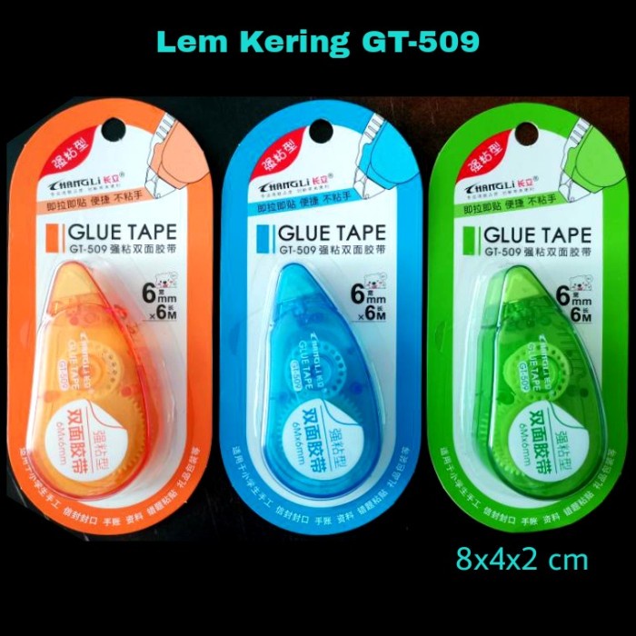 

PRO Lem Kering GT-509 / Lem Kering Roll / Lem Kertas - Orange