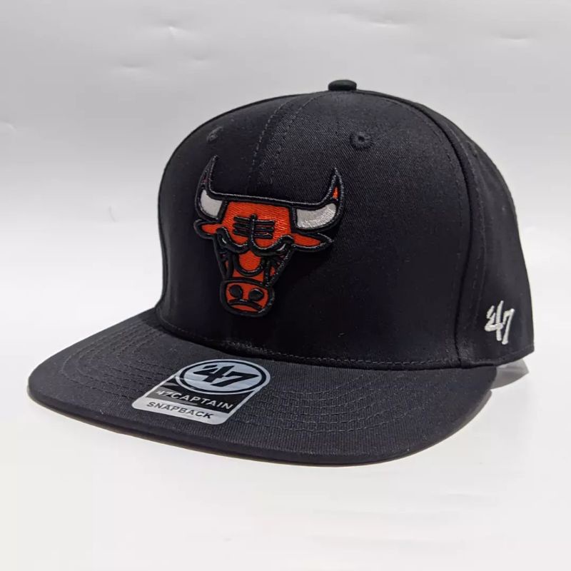 Topi Snapback chicago bulls black