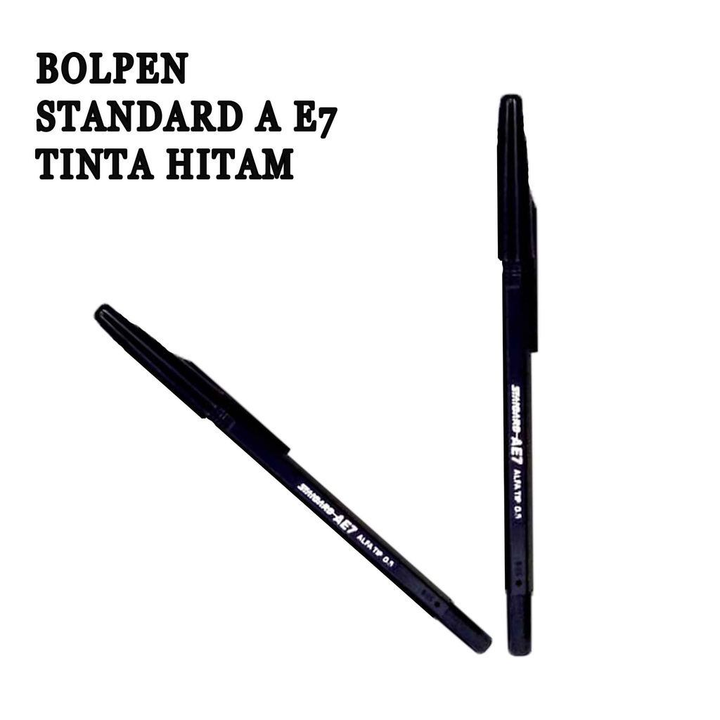 Pulpen * Bolpen Standard AE7 * Tinta Hitam &amp; Merah * 1pcs