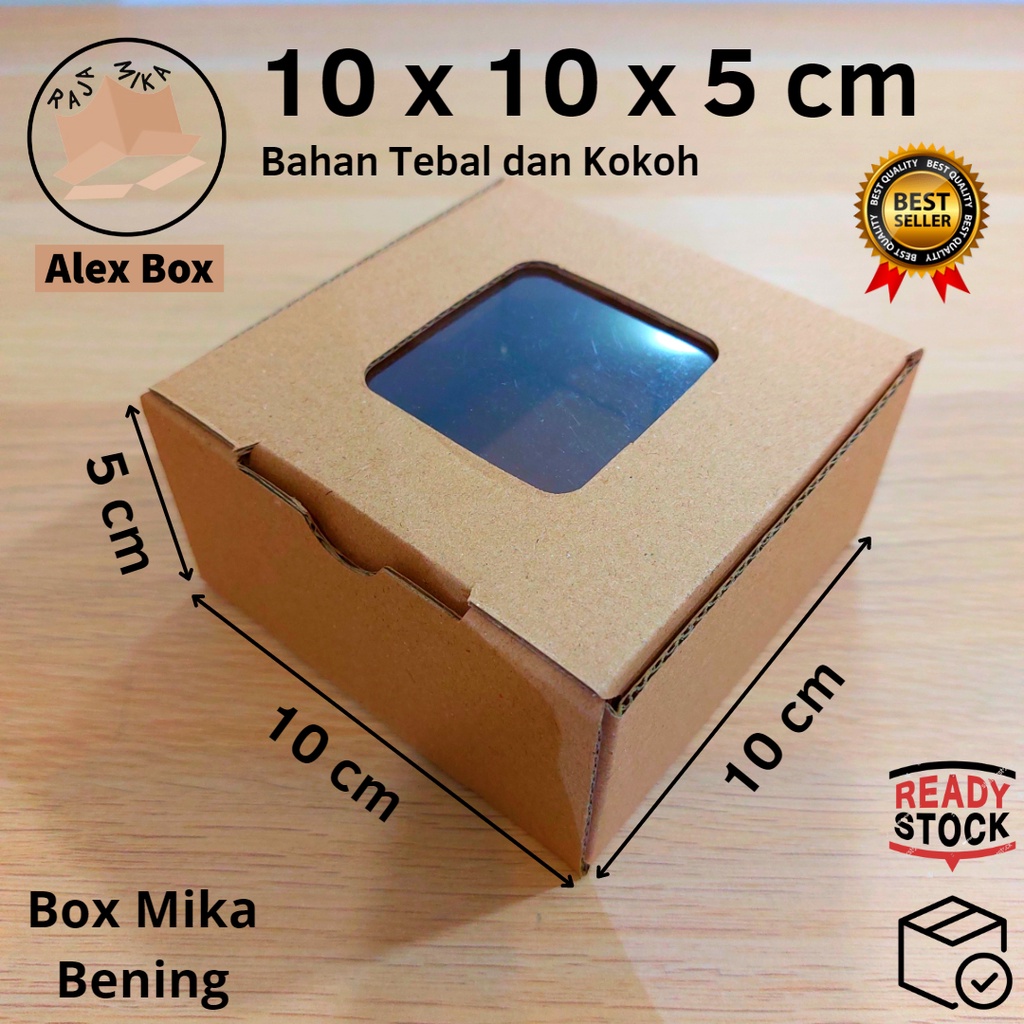 

Kardus Mika 10 x 10 x 5 cm... model diecut, untuk kue hampers dll