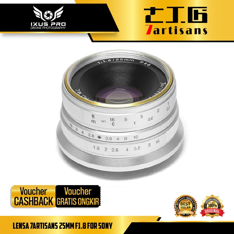Lensa 7Artisans 25mm F1.8 / 7 Artisans 25MM For Sony
