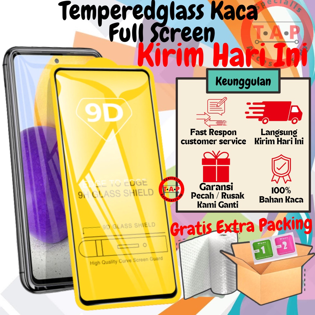 Tg Tempered Glass Full Screen Kaca XIAOMI REDMI A1 2022 A1 PLUS 4A 4X 5A 6A 7A 8A 9A 9C 9T TANAYAACC