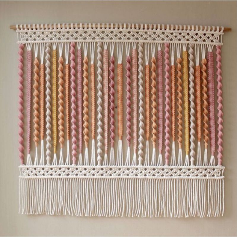 Hiasan Dinding Macrame Wall Hanging Tapestry 80cm