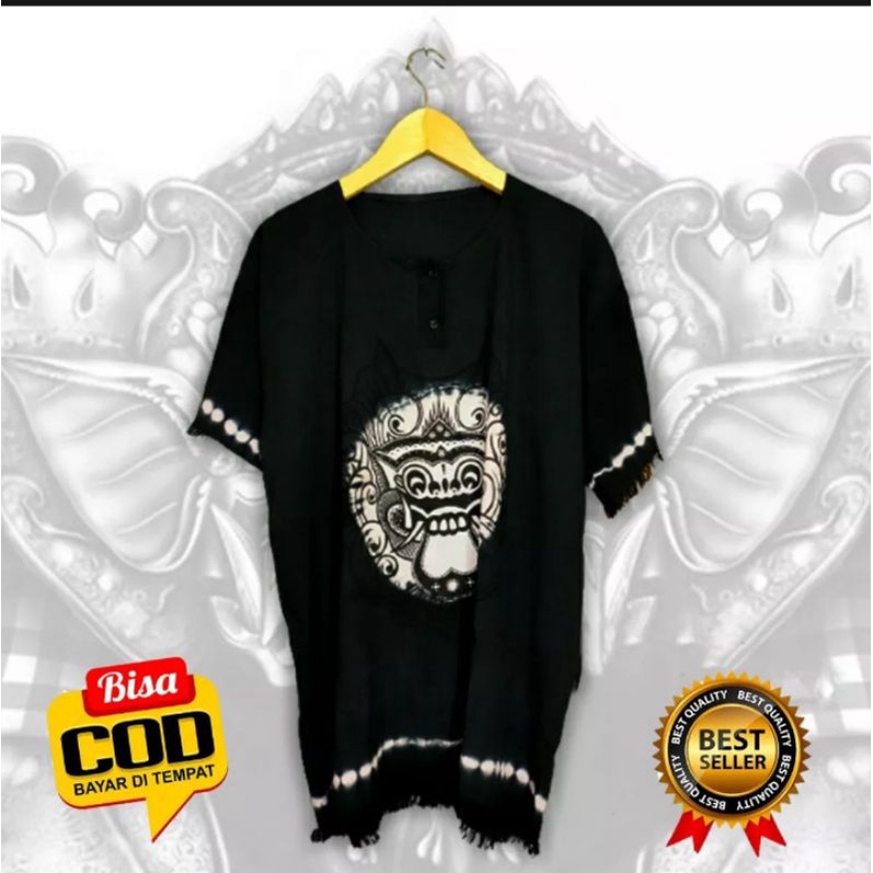 Baju Barong hitam putih - Baju Bali - Baju pria
