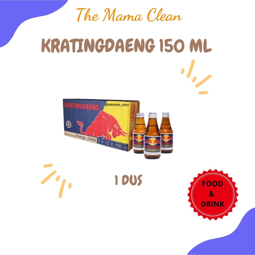 MINUMAN ENERGI KRATINGDAENG 150ML 1 DUS = 50 PCS