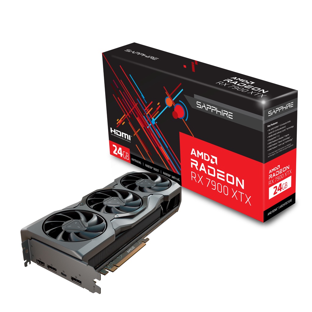 SAPPHIRE Radeon RX 7900 XTX 24GB GDDR6 RDNA 3 - VGA RX7900XTX DDR6