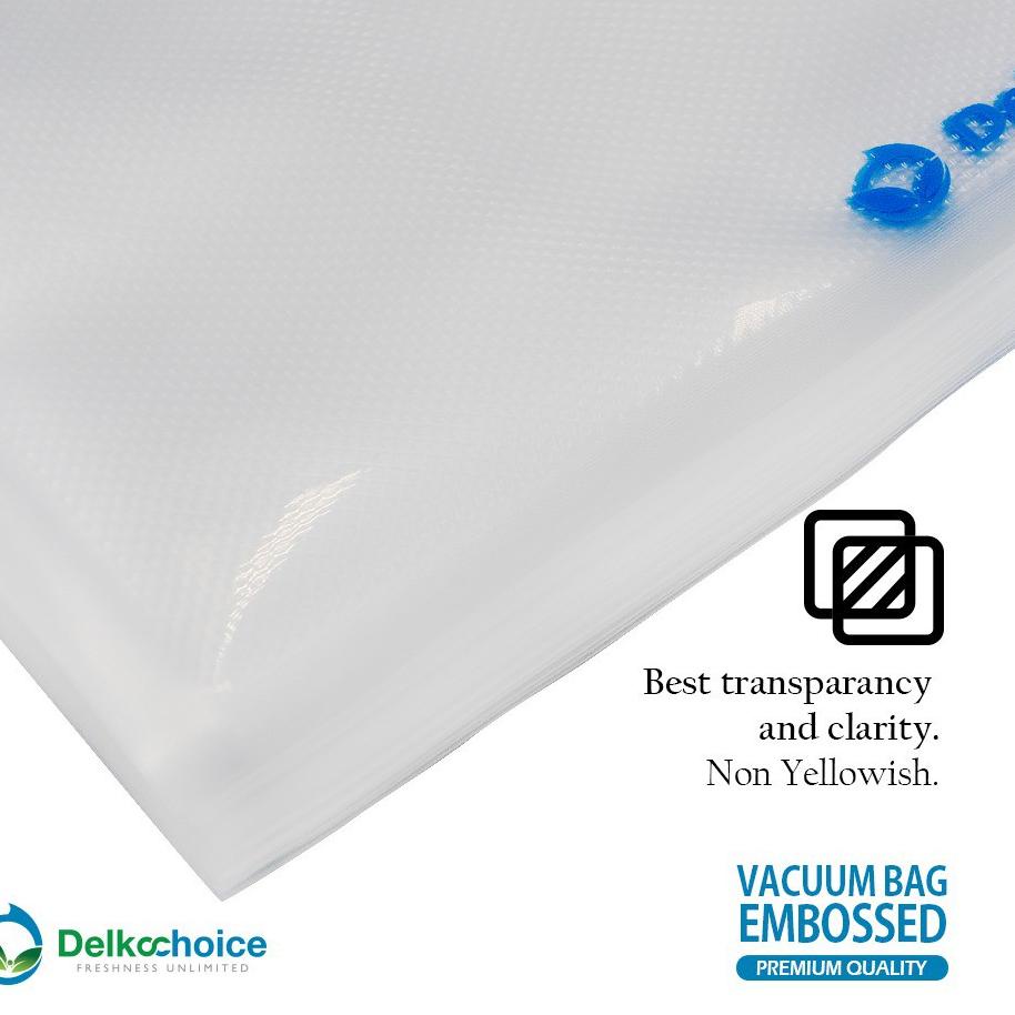 

빠 PLASTIK VAKUM VACUM VACUUM BAG MAKANAN EMBOSS EMBOS EMBOSSED / 1 PACK ISI 100 PCS - DELKOCHOICE Terbaru!