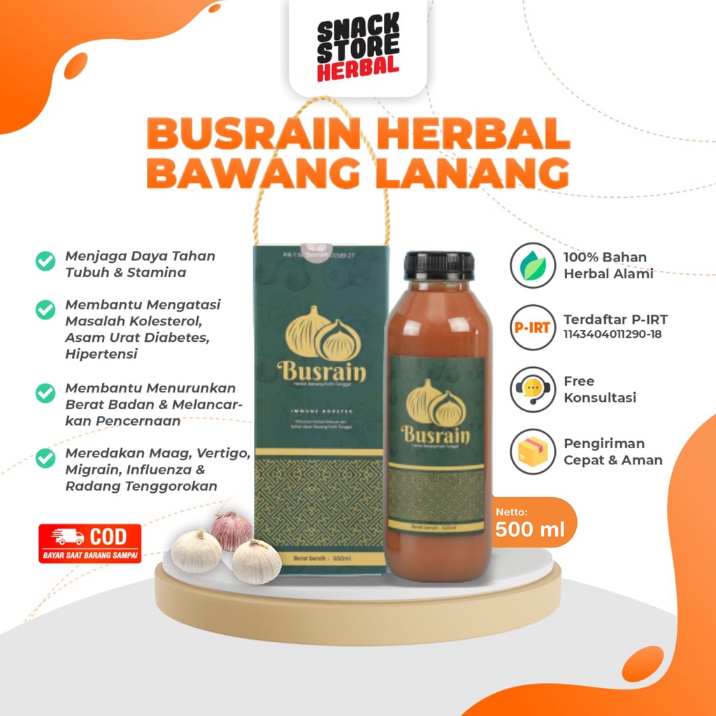

Busrain Herbal Premium New Look Jus Bawang Putih Tunggal Lanang 500 Menjaga Daya Tahan Tubuh dan Mengobati Berbagai Penyakit
